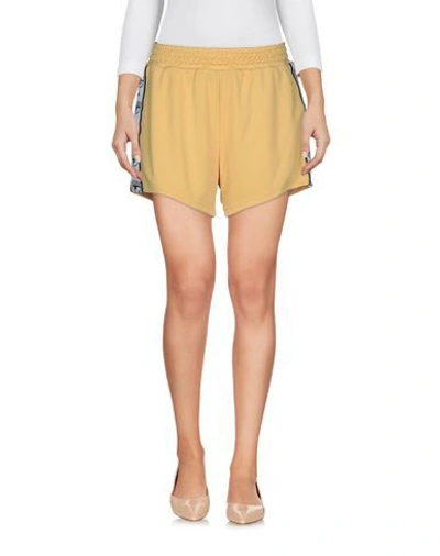 Shop Chiara Ferragni Woman Shorts & Bermuda Shorts Yellow Size M Polyester