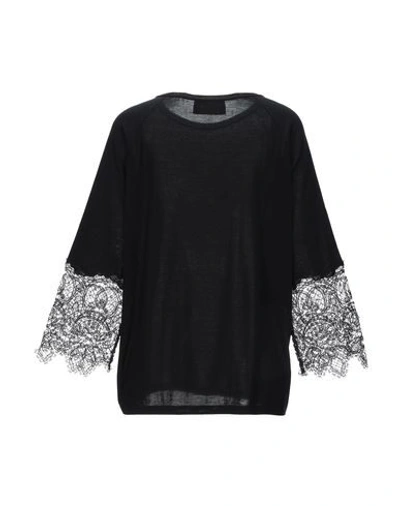 Shop Les Copains Sweater In Black