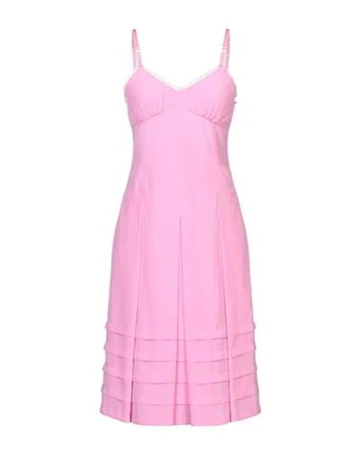 Shop Moschino Midi Dresses In Pink