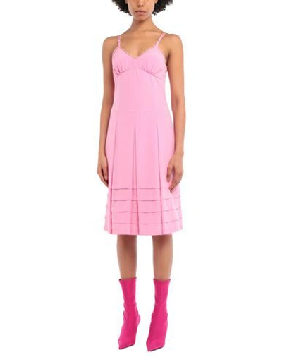 Shop Moschino Midi Dresses In Pink