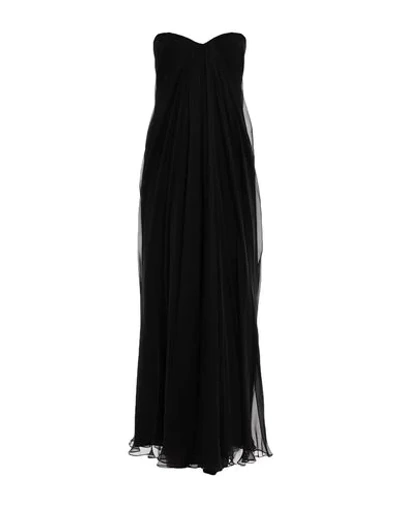 Shop Alexander Mcqueen Long Dresses In Black