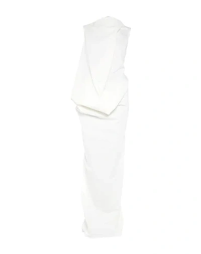 Shop Rick Owens Long Dresses In White