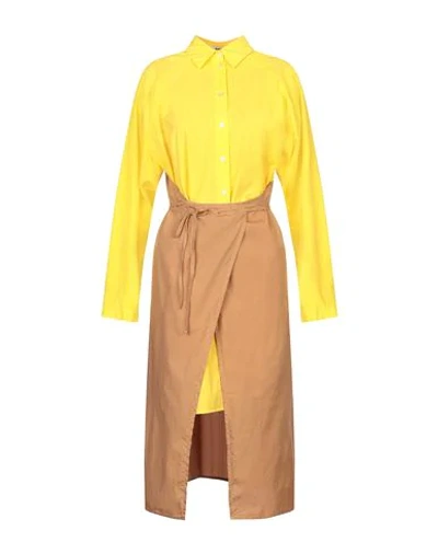 Shop Marios Short Dresses In Yellow