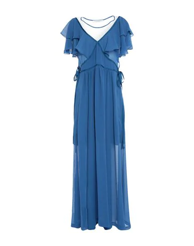 Philosophy Di Alberta Ferretti Long Dress In Blue Modesens