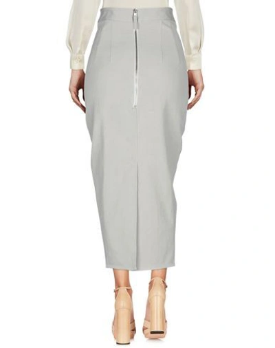 Shop Rick Owens 3/4 Length Skirts In Light Grey