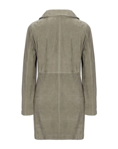 Shop Manzoni 24 Full-length Jacket In Military Green
