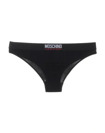 Shop Moschino Brief In Black