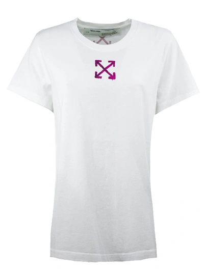 Shop Off-white T-shirt In White Cotton In Bianco