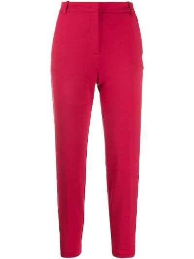 Shop Pinko Bello 83 Trousers In Rosso Persiano