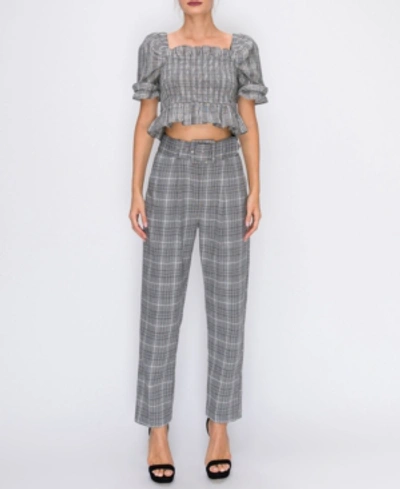 Shop English Factory Baggy Trousers With Belt In Grey