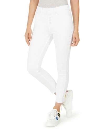 Shop Calvin Klein Jeans Est.1978 High-rise Button-fly Skinny Jeans In White