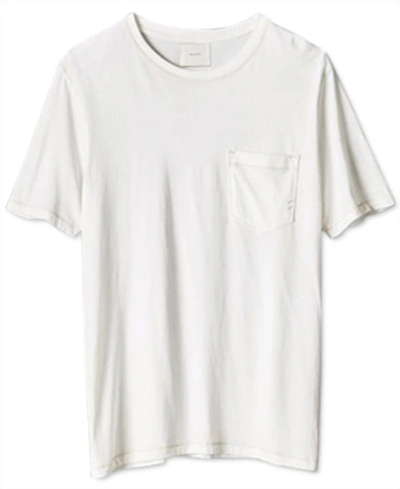 Shop Billy Reid Men's Solid Pocket T-shirt In White