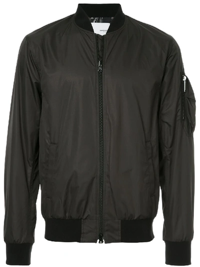 Shop Yoshiokubo Dry Leaf Reversible Bomber Jacket In Black