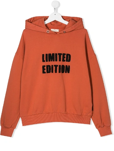 Shop Andorine Teen Hooded Sweatshirt In Orange