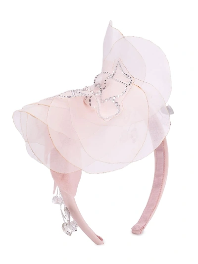 Shop Monnalisa Fascinator Headband In 粉色