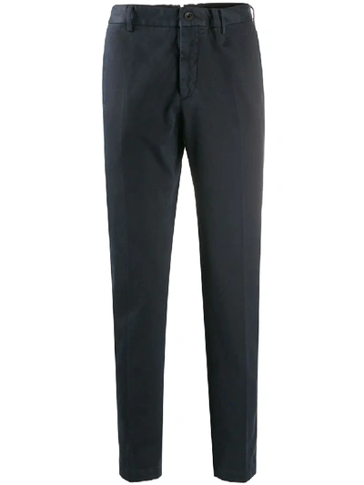 Shop Incotex Tapered Tailored Chinos In Blue