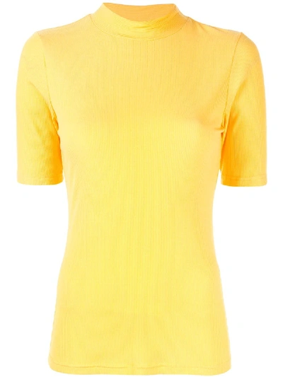 Shop Acler Harmon T-shirt In Yellow