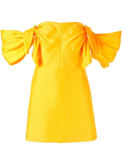 Shop Acler Selkin Dress In Yellow