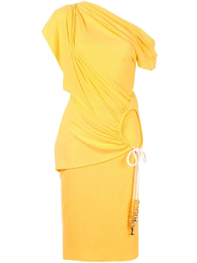 Shop Acler Karline Dress In Yellow