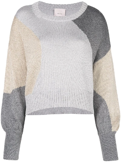 Shop Cinq À Sept 'clara' Pullover In Silver