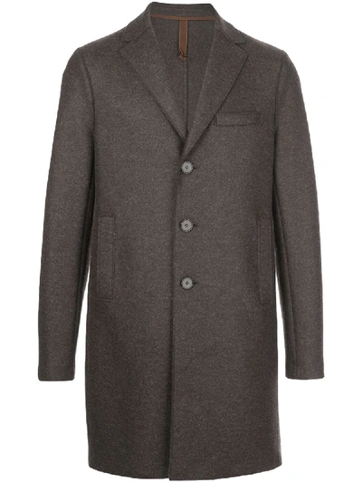 Shop Harris Wharf London Single Breasted Coat In Grey