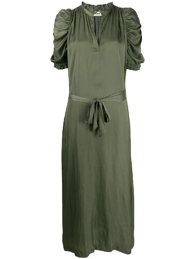 Shop Zadig & Voltaire Ray Long Dress In Green