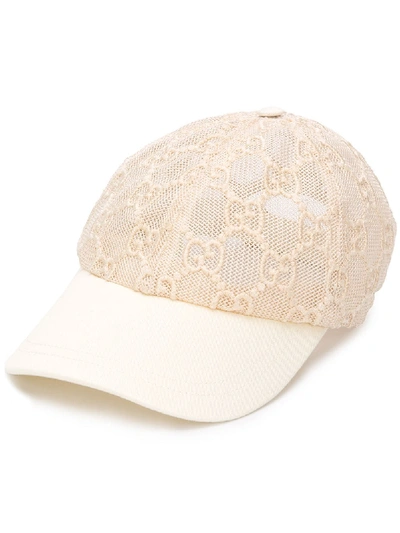 GG embossed baseball hat in White Undefined