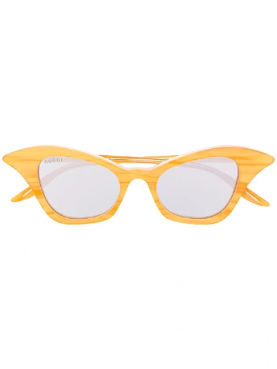 CURVED CAT-EYE SUNGLASSES