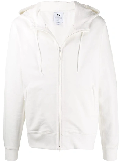 Shop Y-3 Branded Hoodie In White