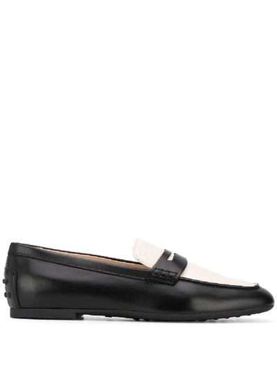 Shop Tod's Driving Shoes In Black