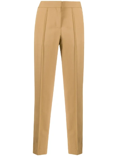 Apc Cropped Tapered Trousers In Neutrals