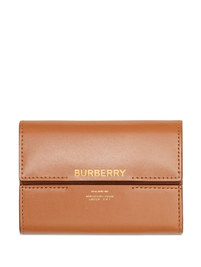 Shop Burberry Horseferry-print Wallet In Brown