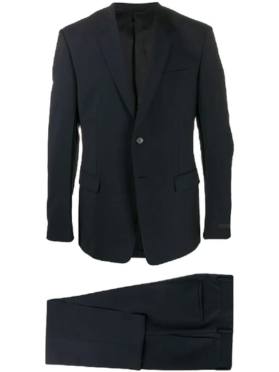 Shop Prada Slim Fit Suit In 蓝色