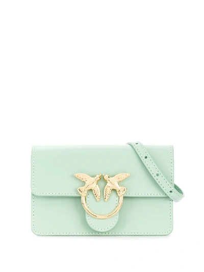 Shop Pinko Love Baby Cross Body Bag In Green