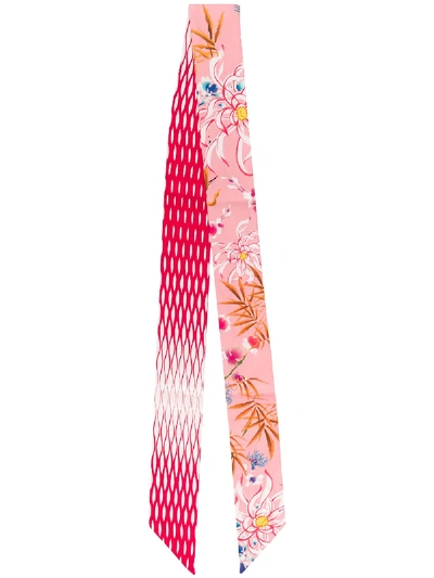 Shop Kenzo Floral Hair Scarf In Pink
