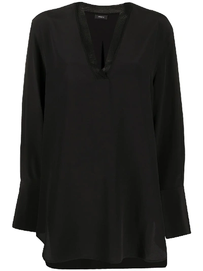 Shop Joseph Loose-fit Blouse In Black