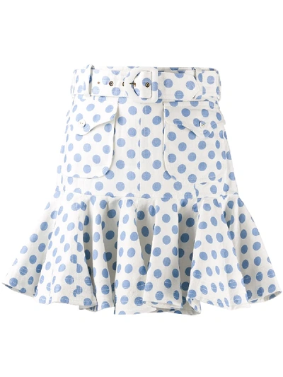 POLKA-DOT PRINT SKIRT