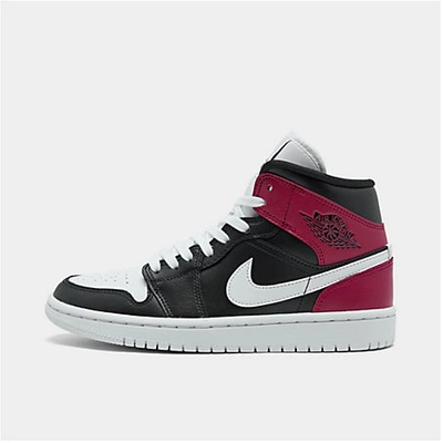 Shop Nike Women's Air Jordan Retro 1 Mid Se Casual Shoes In Black