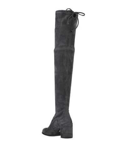 Shop Stuart Weitzman Knee Boots In Lead