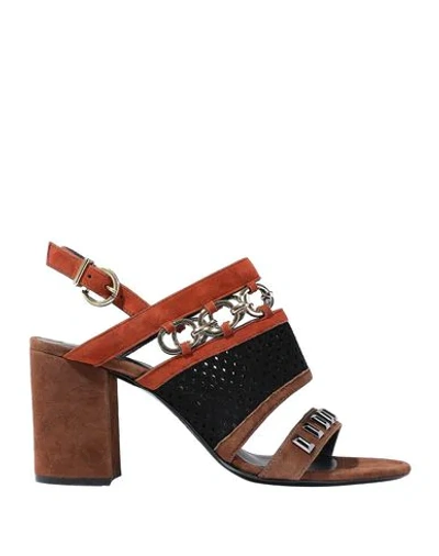Shop Barbara Bui Sandals In Brown