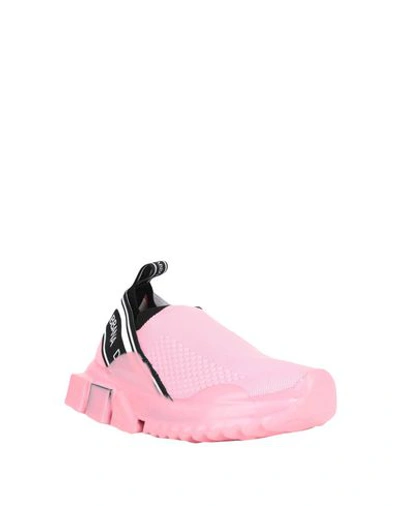 Shop Dolce & Gabbana Woman Sneakers Pink Size 7 Polyester, Viscose, Polyamide, Elastane
