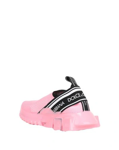 Shop Dolce & Gabbana Woman Sneakers Pink Size 7 Polyester, Viscose, Polyamide, Elastane