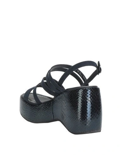 Shop Fornarina Sandals In Dark Blue