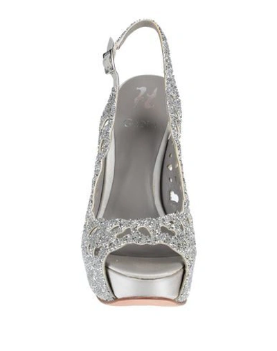 Shop Gina Sandals In Silver