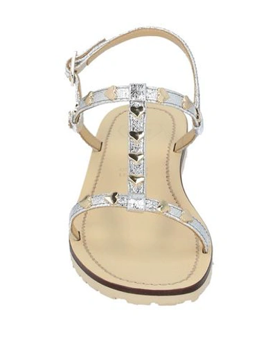 Love Moschino Sandals In Silver