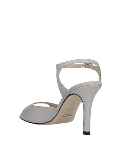 Shop Antonio Barbato Sandals In Light Grey