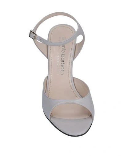 Shop Antonio Barbato Sandals In Light Grey
