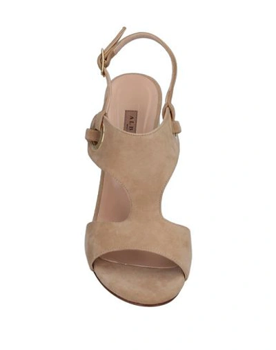 Shop Albano Sandals In Beige