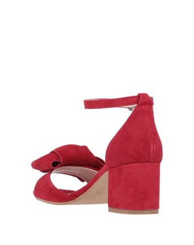 Shop Estelle Sandals In Brick Red