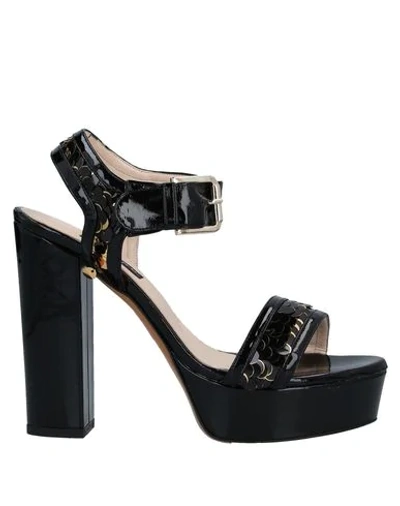 Shop Albano Sandals In Black